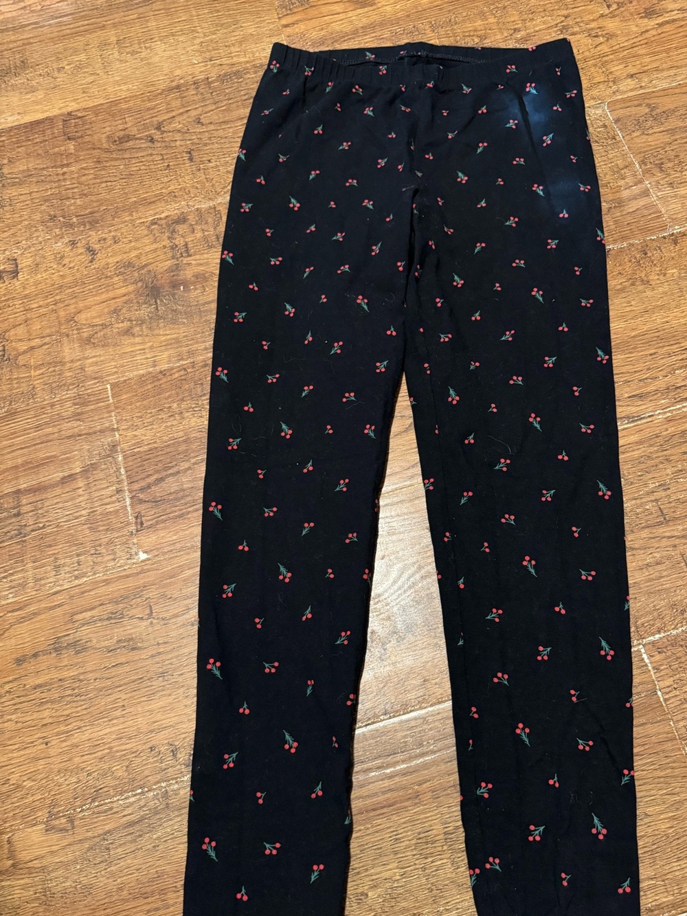 Girls 14 cherry print leggings NEW